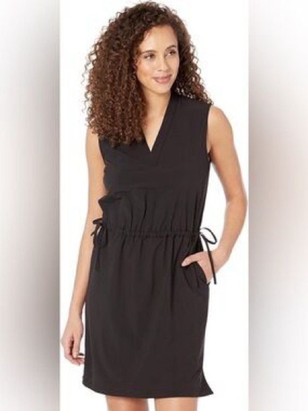 Calvin Klein Black Sleeveless V-Neck Mini Dress